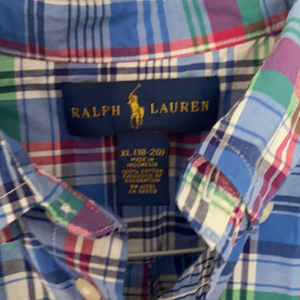 Boys Ralph Luaren Short sleeve button down - Picture 3 of 3
